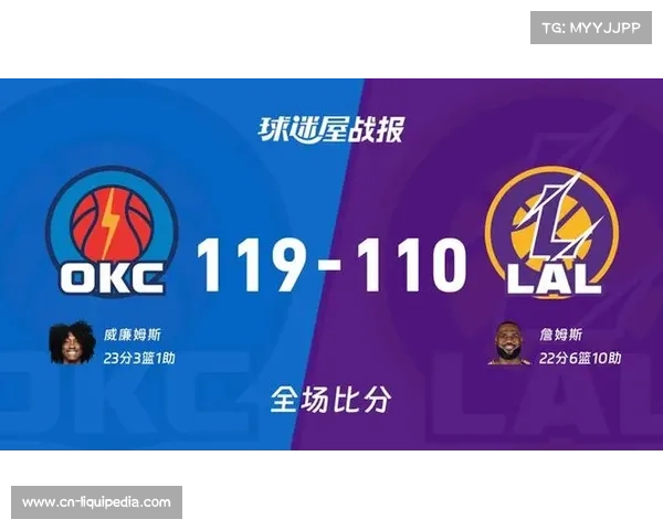 雷霆110-119不敌湖人,杰伦·威廉姆斯复出23分难救主